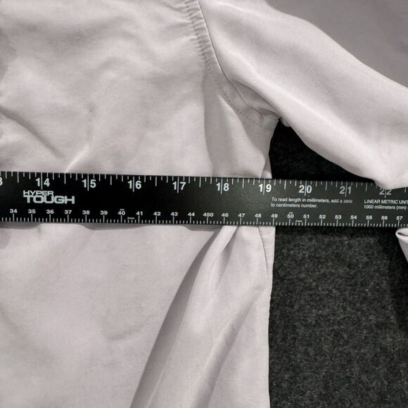 J Jill Blouse Women's Small Light Purple 3/4 Sleeve Ruffle Button Modal Top - Picture 4 of 8